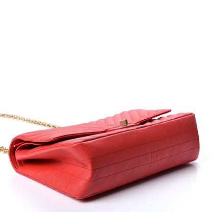 Chanel Calfskin Chevron Quilted 2.55 Reissue 226 Flap Red 3 of 9