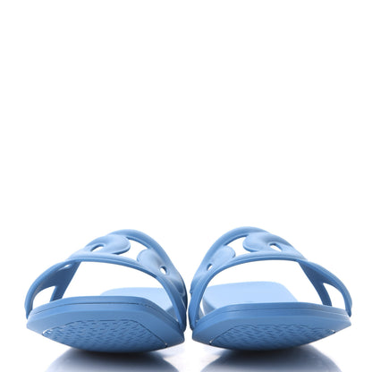 Hermes Rubber Aloha Sandals 38 Blue Vif 2 of 9