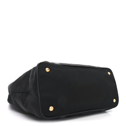 Prada Tessuto Nylon Soft Calf Small Tote Black 4 of 9