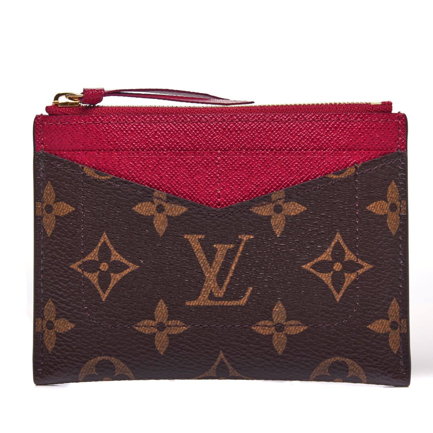 Louis Vuitton Monogram Zipped Card Holder Fuchsia 1 of 6