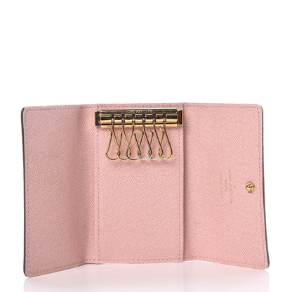 Louis Vuitton Damier Ebene Multicles 6 Key Holder Rose Ballerine 5 of 8