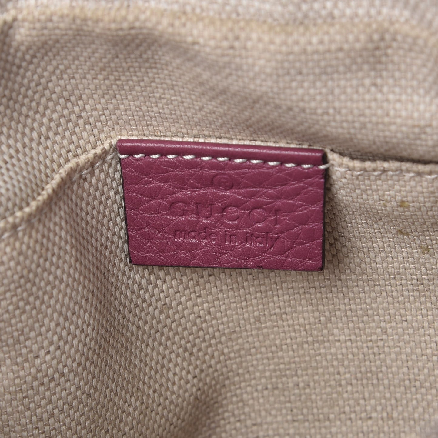 Pebbled Calfskin Small Soho Disco Bag Peonia Flower