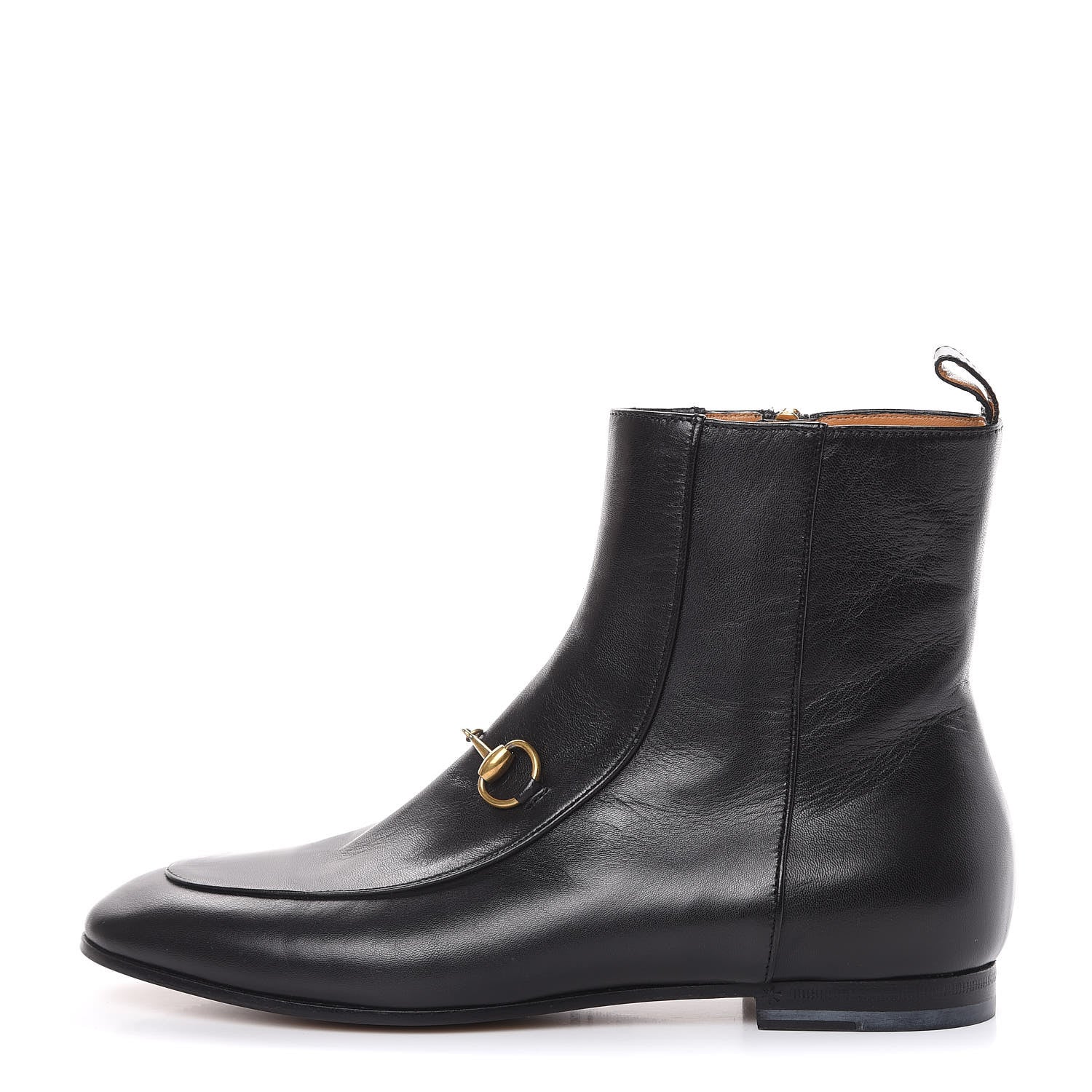 Gucci Malaga Kid Womens Jordaan Ankle Boots 37.5 Black 1 of 10