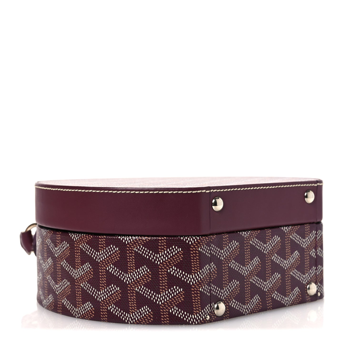 Goyardine Alto Hatbox Burgundy