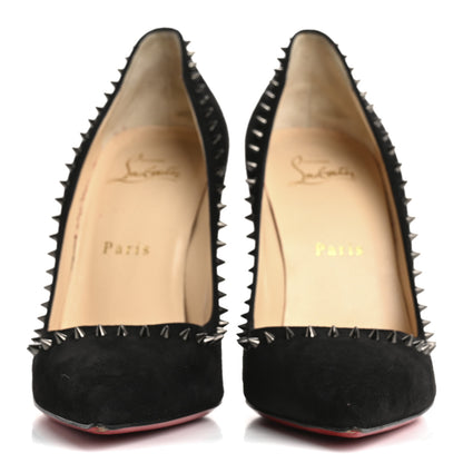 Christian Louboutin Veau Velours Anjalina 100 Pumps 37 Black 3 of 9