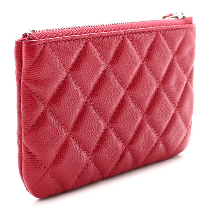 Chanel Caviar Quilted Small Cosmetic Case Red 3 of 7
