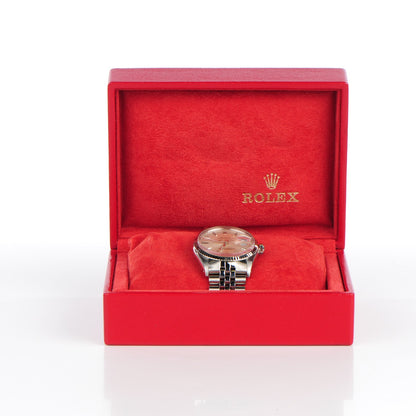 Rolex Stainless Steel 18K White Gold 36mm Oyster Perpetual Datejust Watch Silver 16014 8 of 8