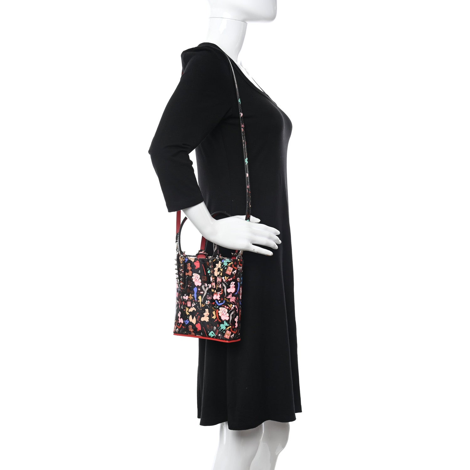 Christian Louboutin Patent Dita Mini North South Cabata Tote Multicolor 2 of 11
