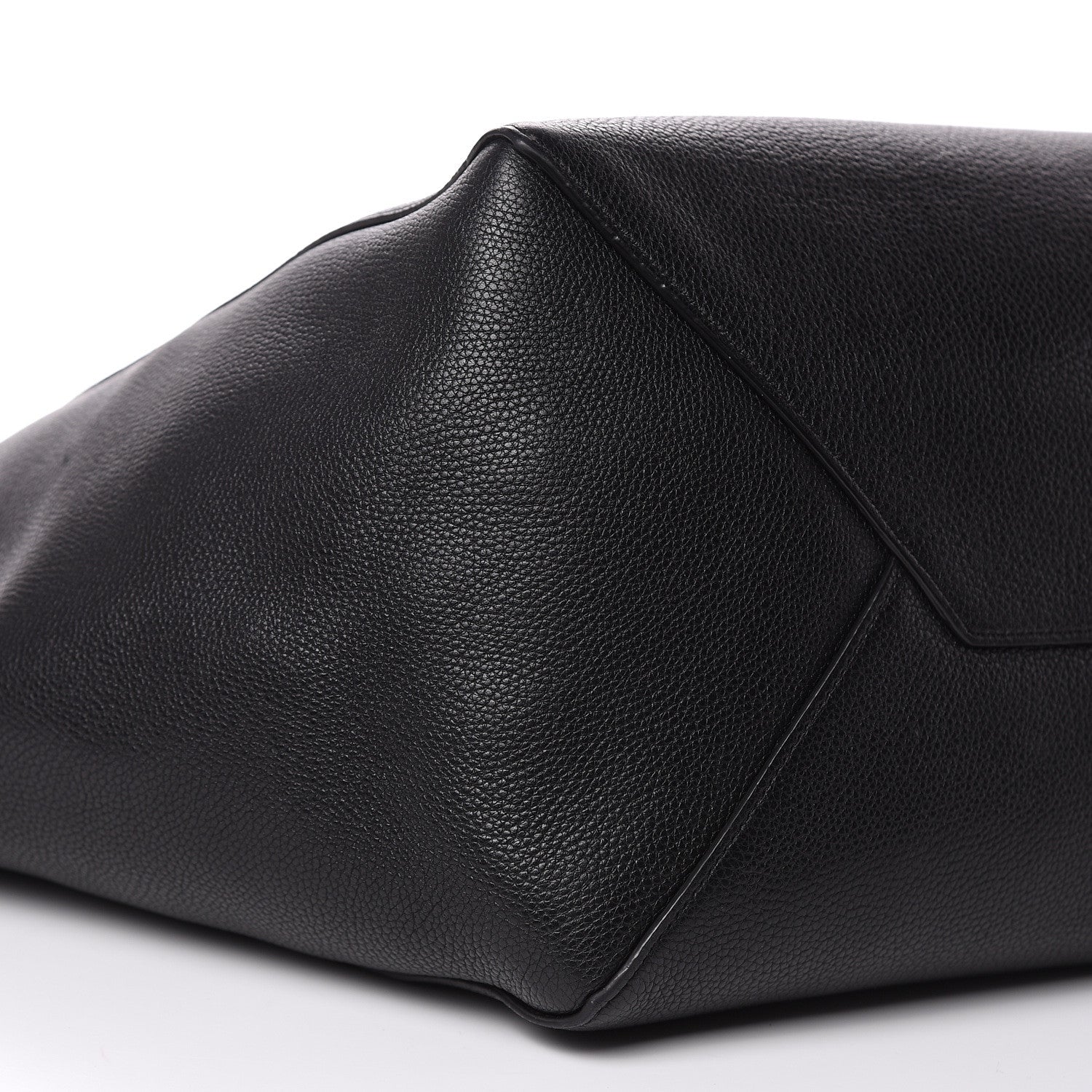 Celine Soft Grained Calfskin Medium Belt Cabas Phantom Black 9 of 14