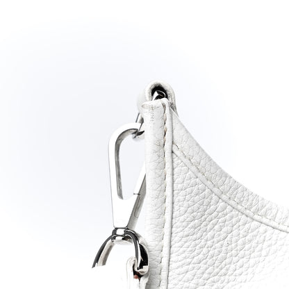 Hermes Taurillon Clemence Evelyne II PM White 13 of 20