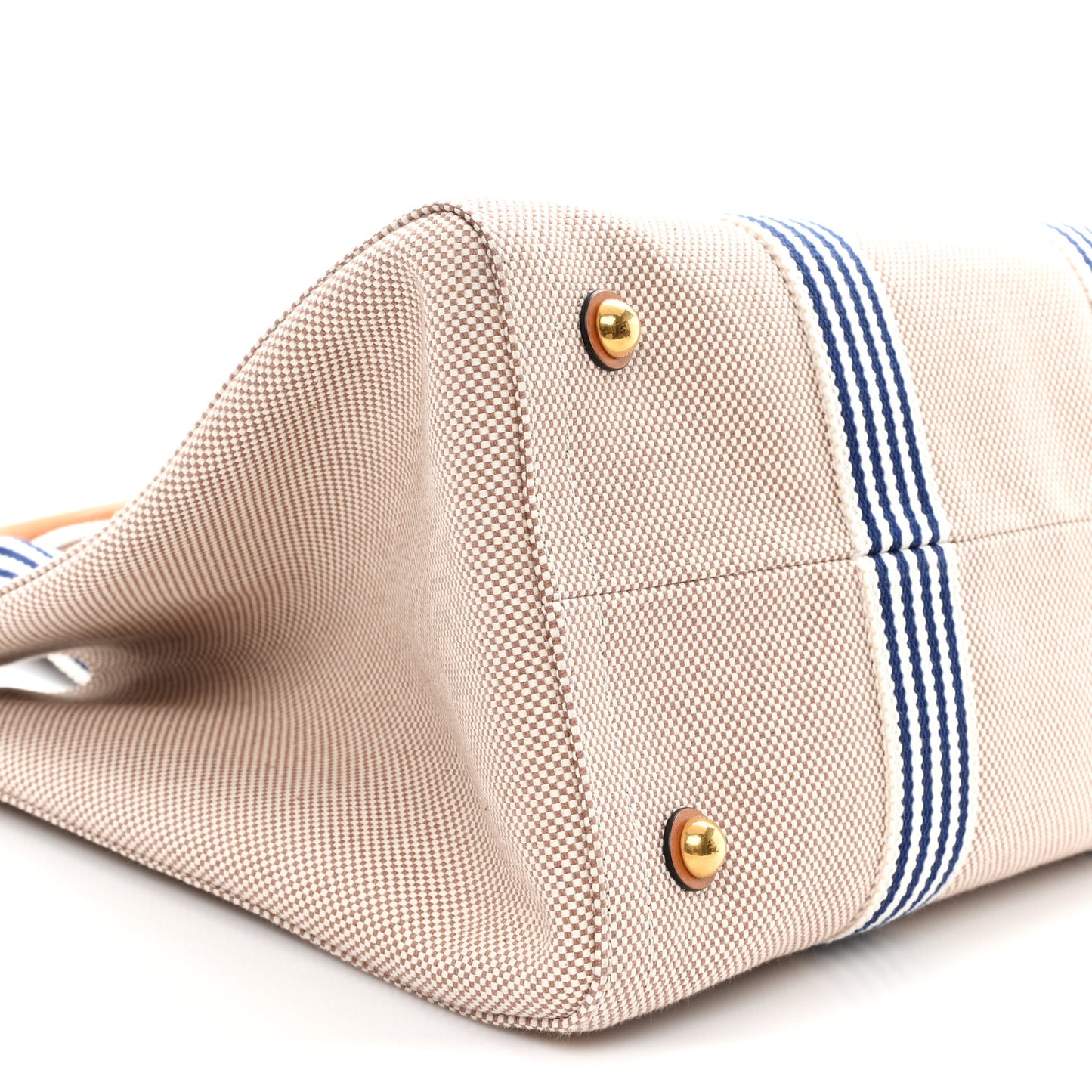 Jacquard Canvas Vlogo Antibes Shopping Bag Natural Multicolor