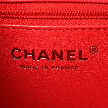 Chanel Raffia Fringe Nano Kelly Shopper Red Beige Black 6 of 11