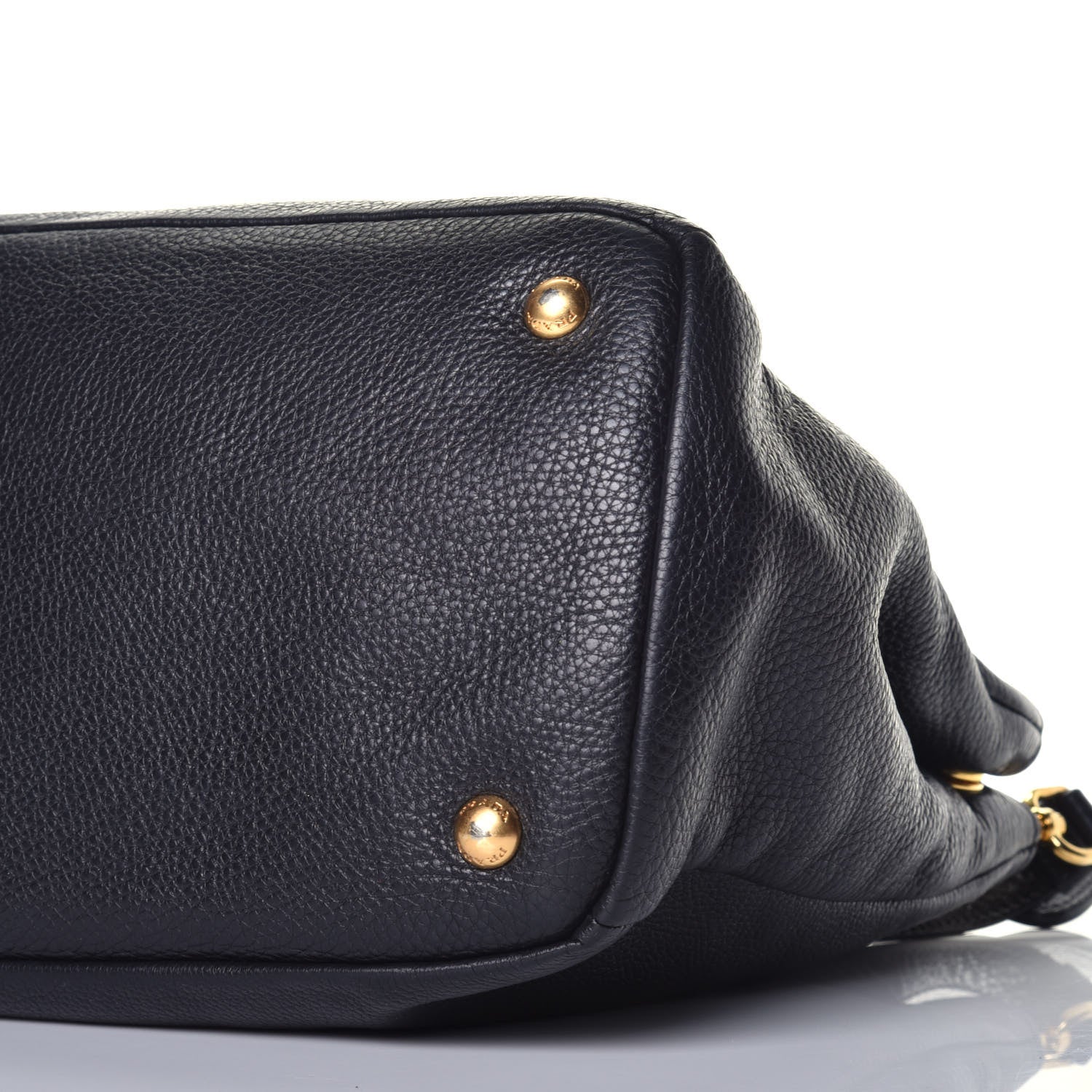 Prada Vitello Daino Tote Nero Black 9 of 9