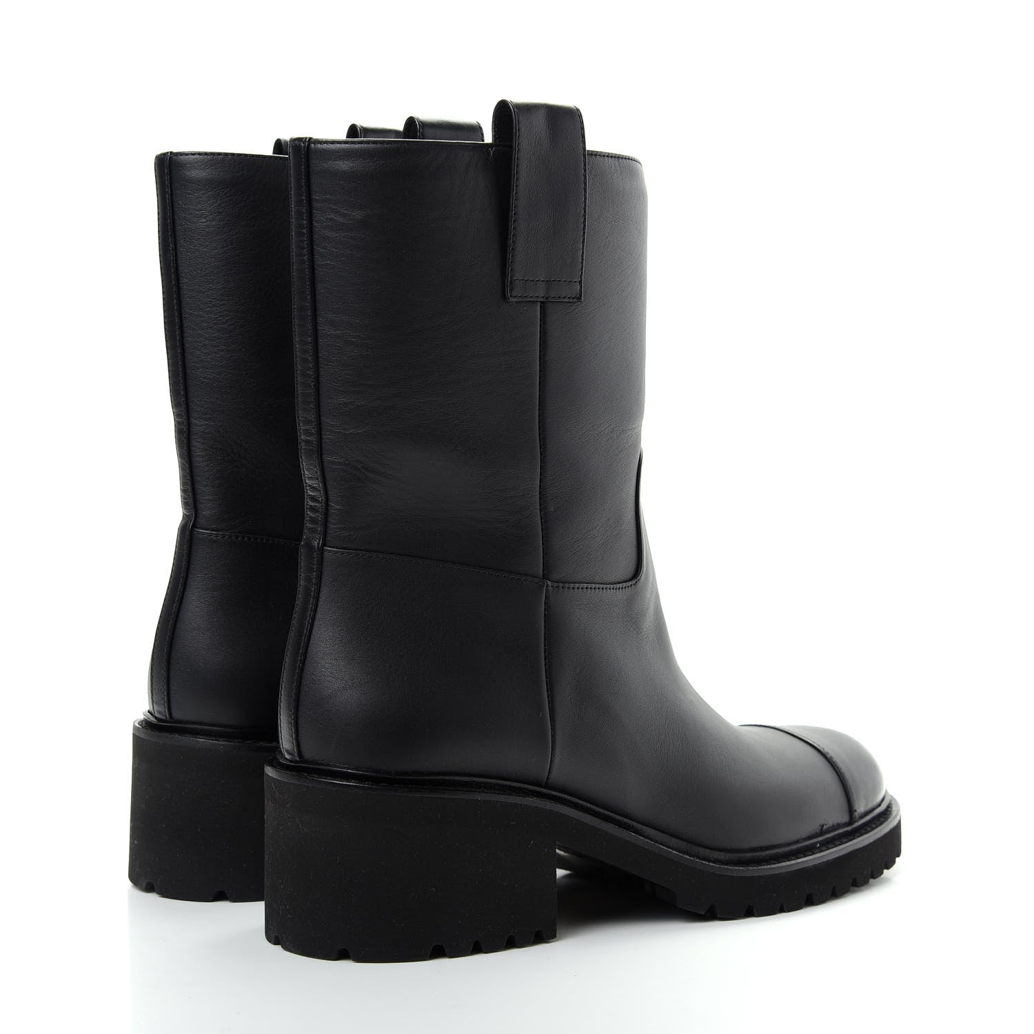 Chanel Calfskin CC Ankle Boots 39 Black 4 of 12