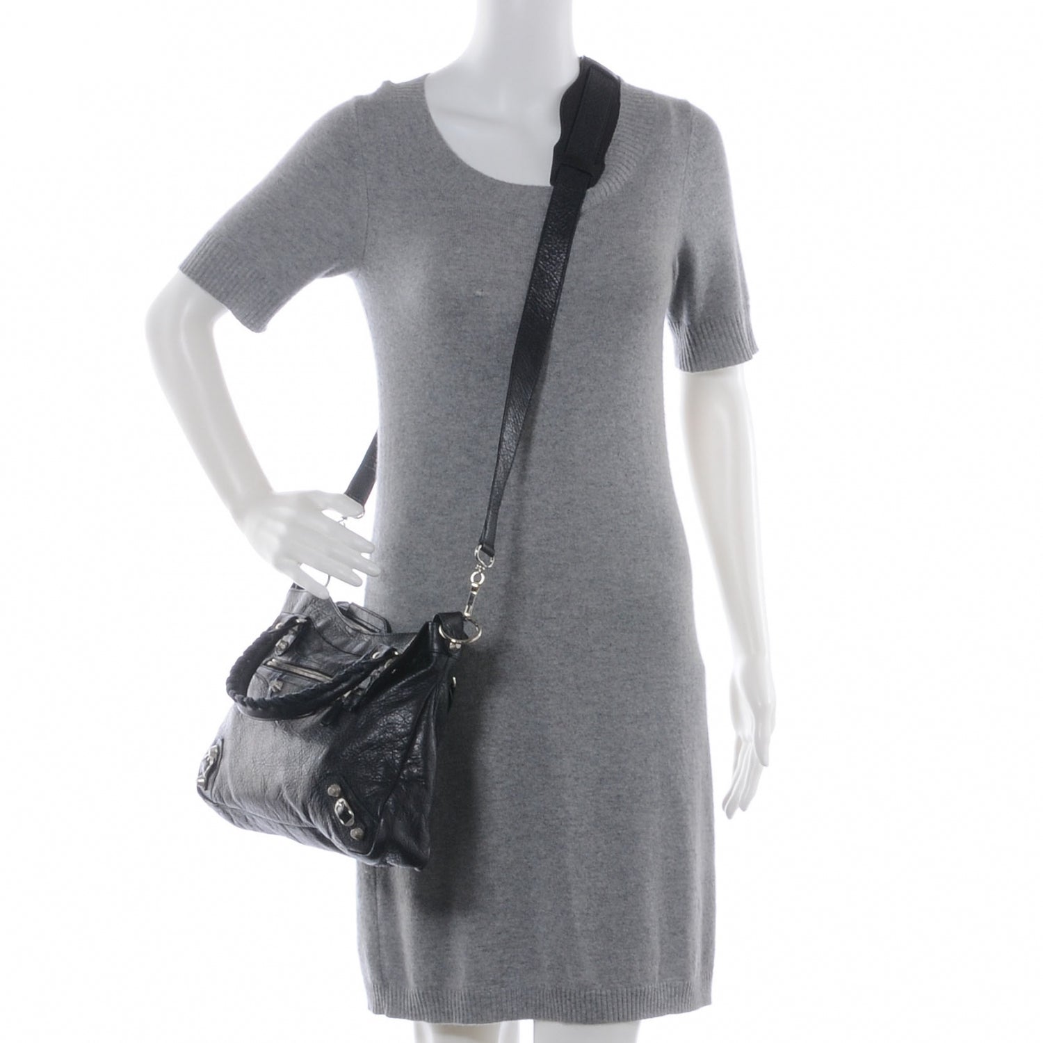 Balenciaga Agneau Giant 12 Silver Hardware Town Black 2 of 7