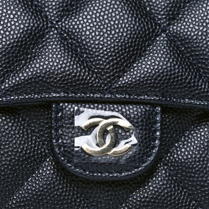 Chanel Caviar Quilted Medium Flap Wallet Navy 5 of 5