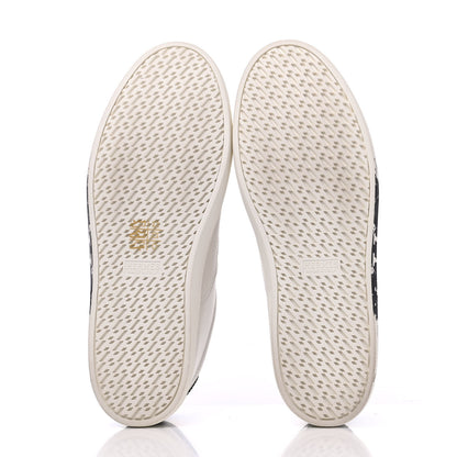 Hermes Swift Printed Peinture Fraiche Quicker Sneakers 37 White Black 5 of 13