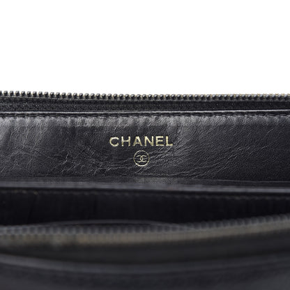 Chanel Caviar Large Timeless CC Zip Around Wallet Black 6 of 8