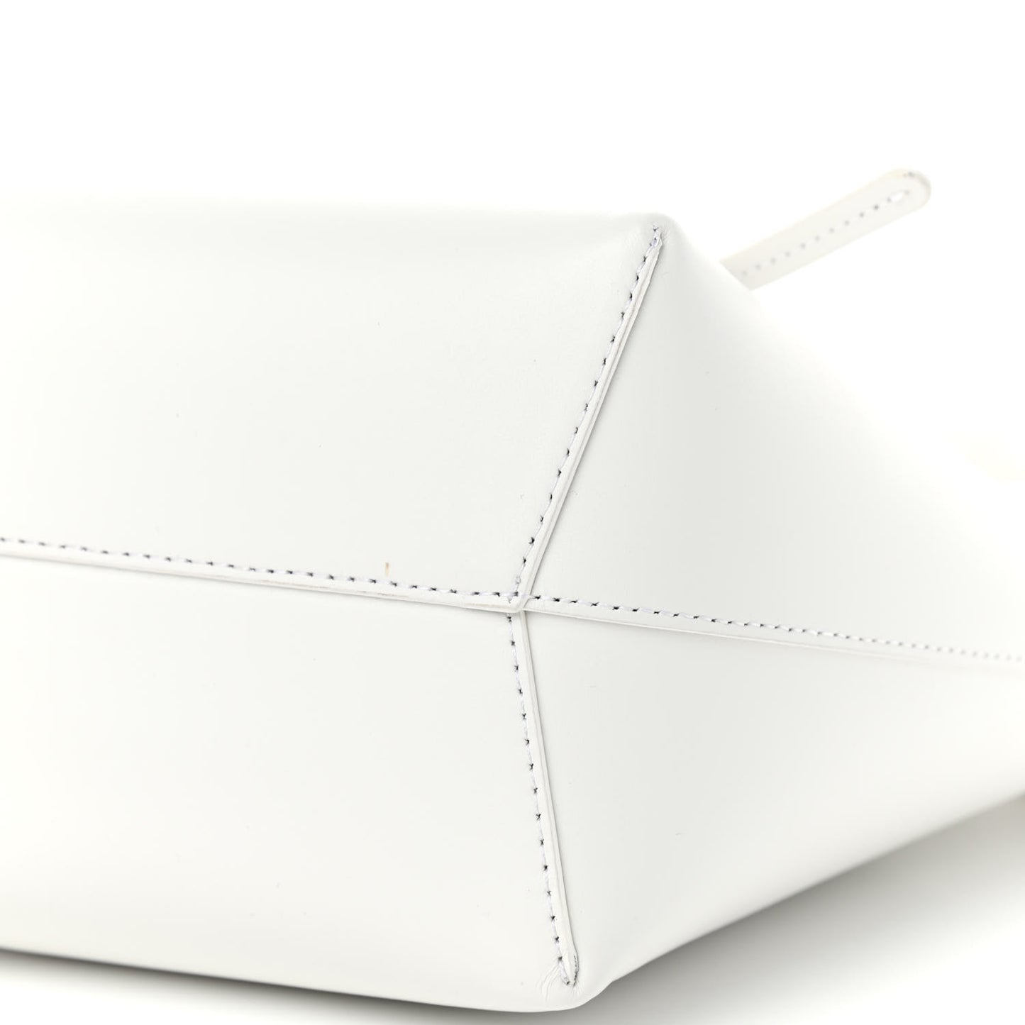Calfskin Mini Bucket Bag White