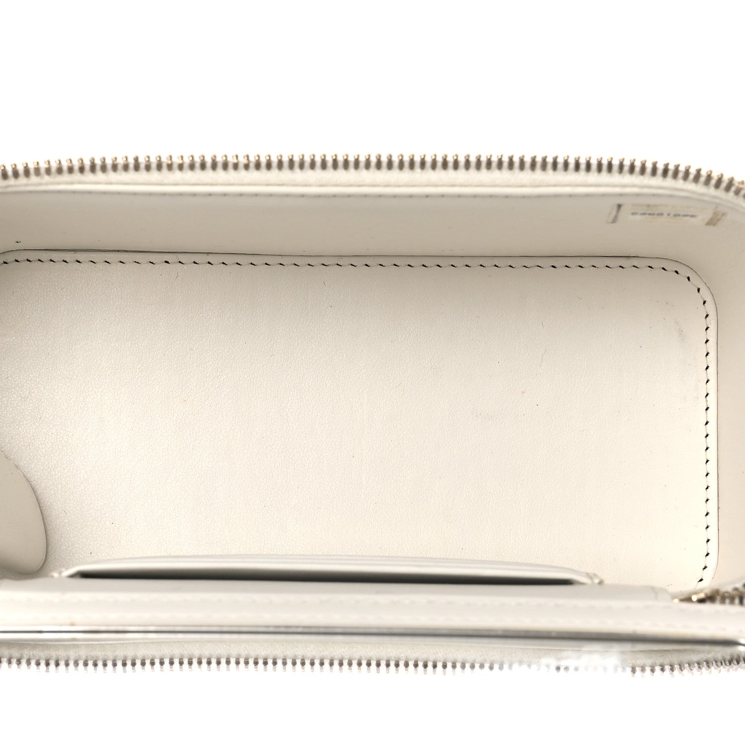Chanel Caviar Quilted Small Vanity Case With Chain White 5 of 15