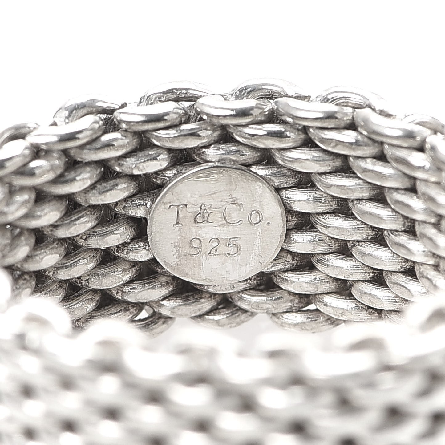 Sterling Silver Mesh Somerset Ring 48 4.5
