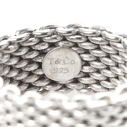 Tiffany Sterling Silver Mesh Somerset Ring 48 4.5 4 of 4