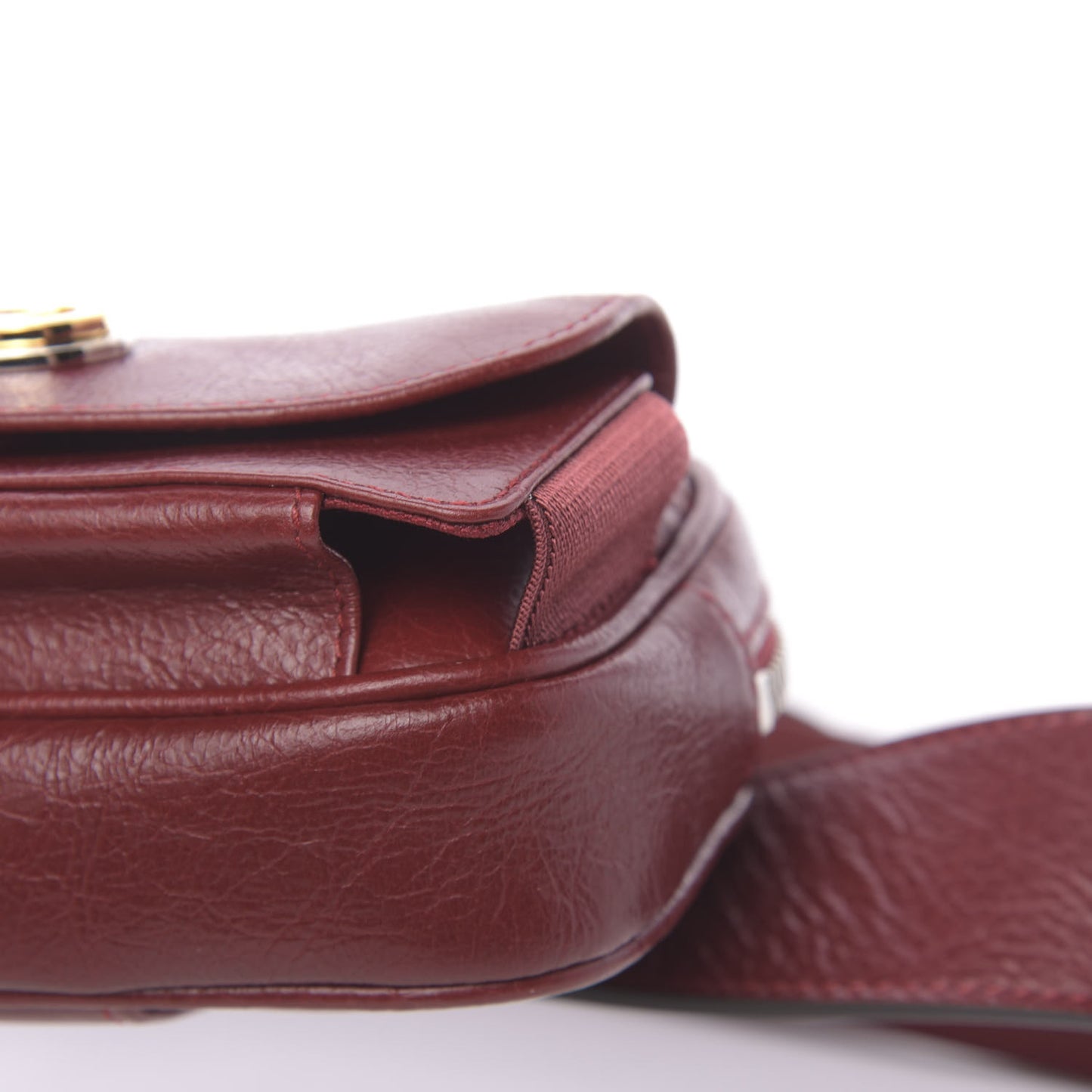 Fluffy Calfskin Mini Morpheus Belt Bag 90 36 Red