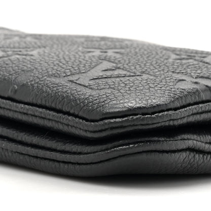 Louis Vuitton Empreinte Double Zip Pochette Black 10 of 11