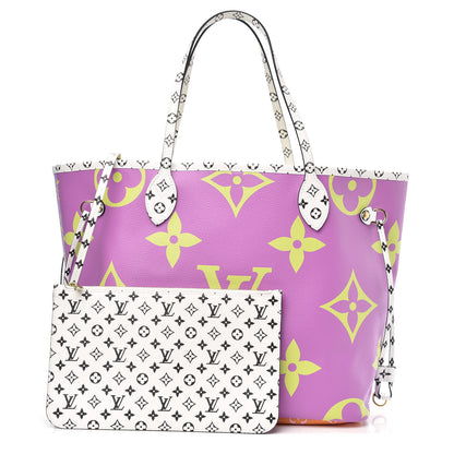 Louis Vuitton Monogram Giant Neverfull MM Pink Lilac 1 of 11