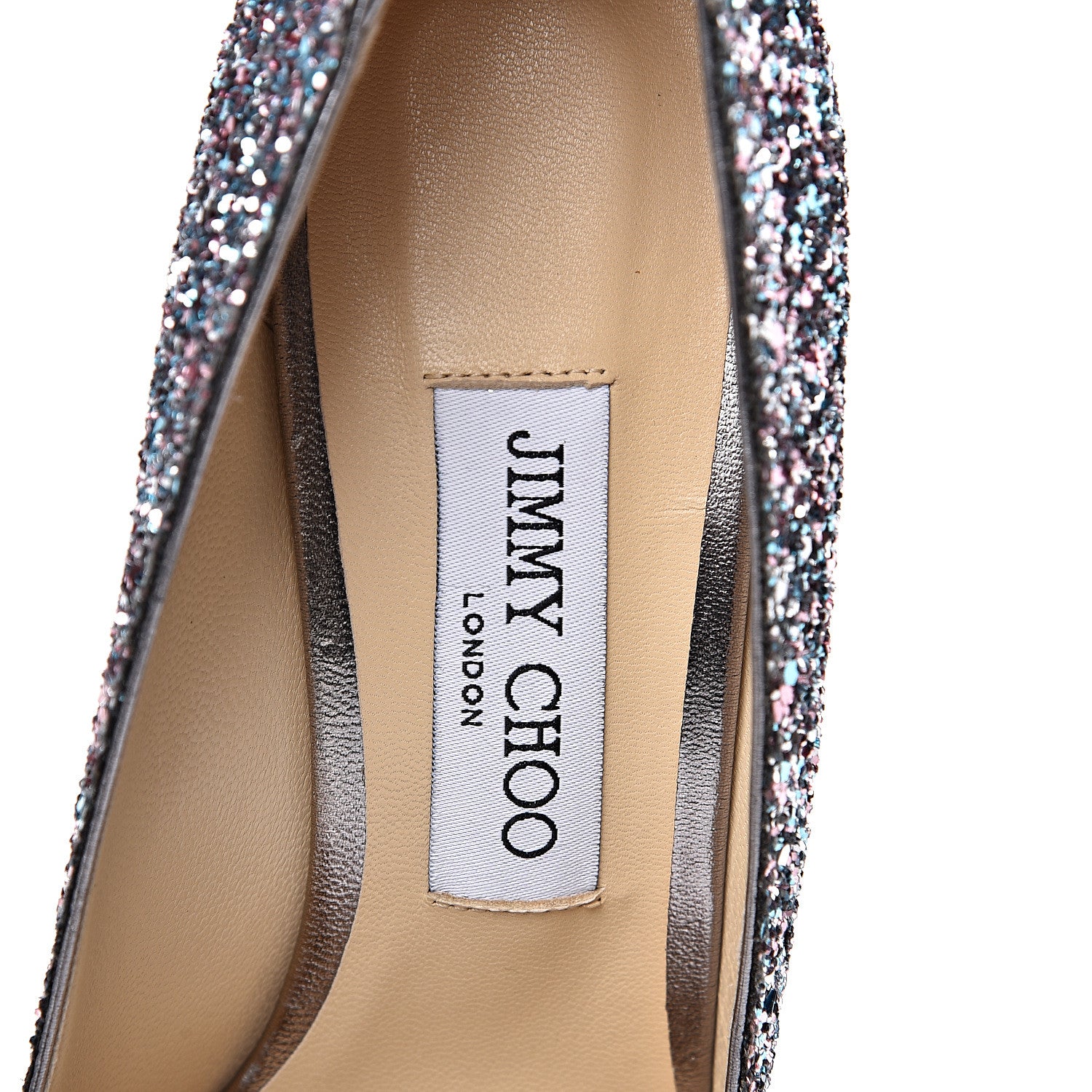 Jimmy Choo Coarse Glitter Romy 100 Pumps 38.5 Multicolor 6 of 11
