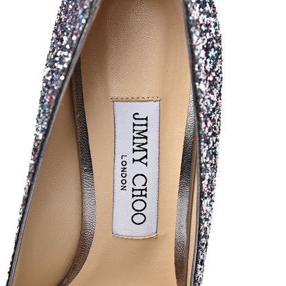 Jimmy Choo Coarse Glitter Romy 100 Pumps 38.5 Multicolor 6 of 11