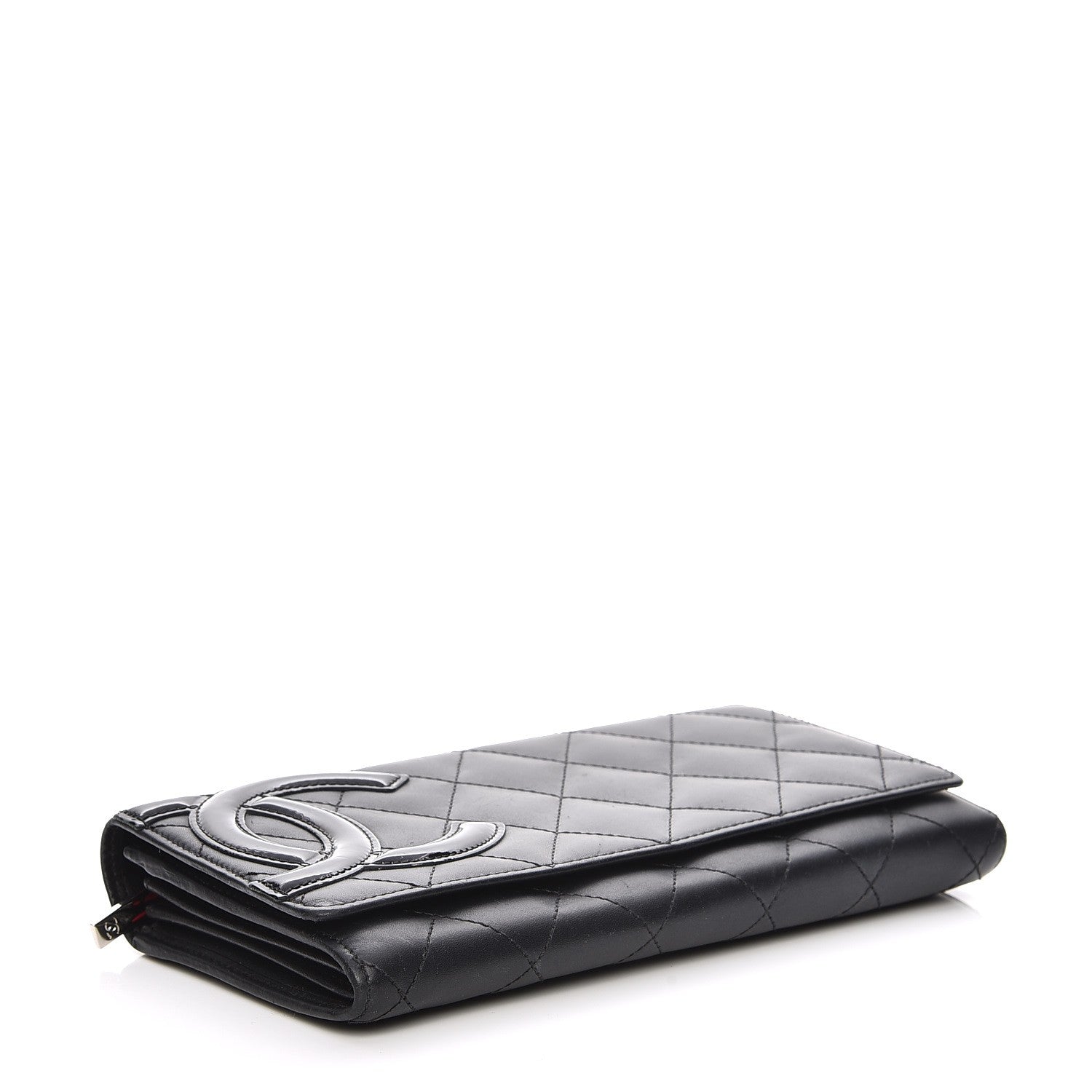Chanel Calfskin Quilted Cambon Flap Wallet Black 4 of 10