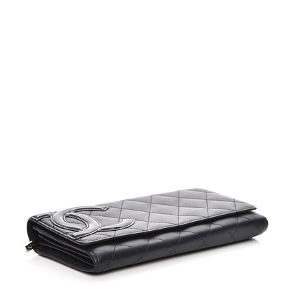 Chanel Calfskin Quilted Cambon Flap Wallet Black 4 of 10