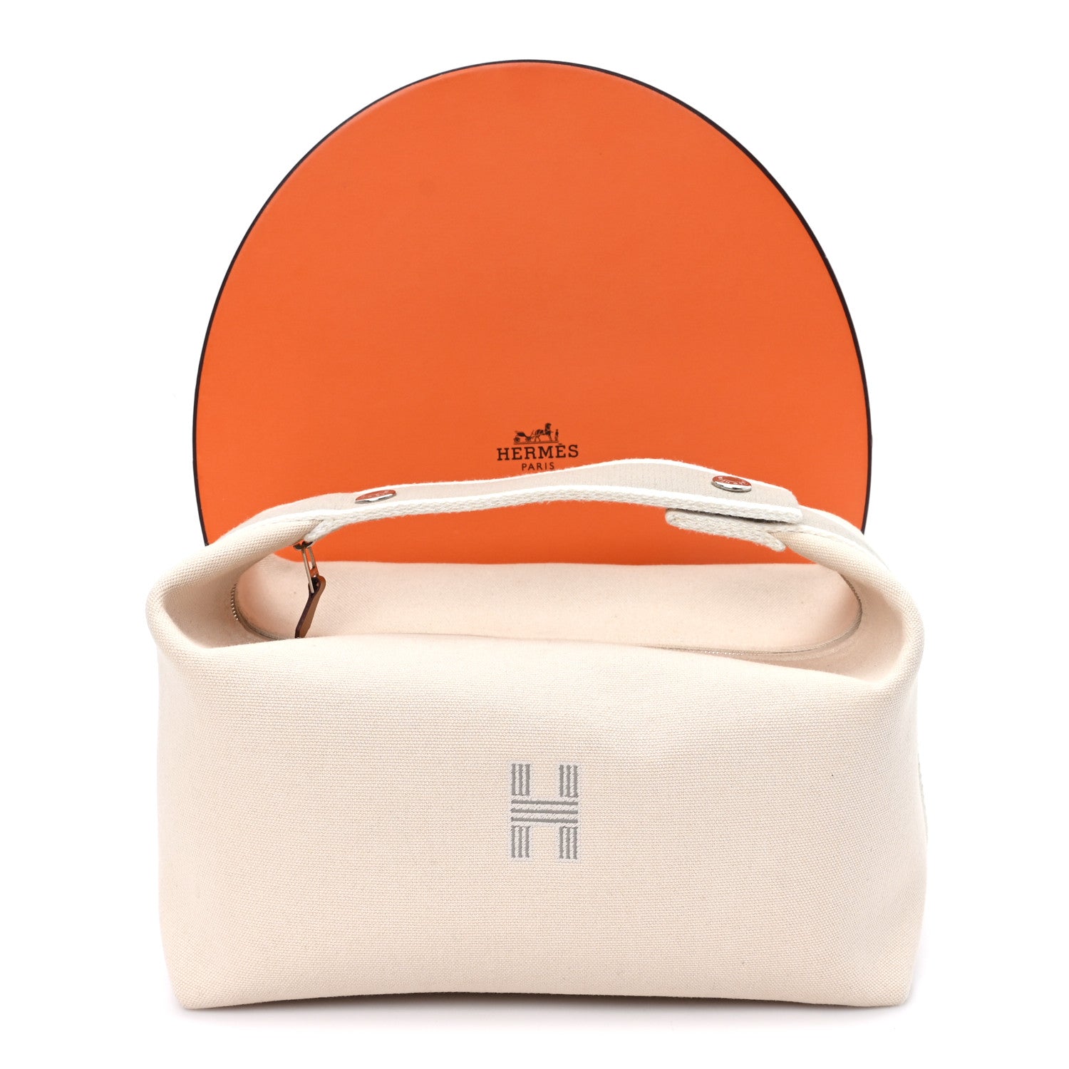 Hermes Canvas Large Bride-A-Brac Pouch Natural Natural 7 of 7