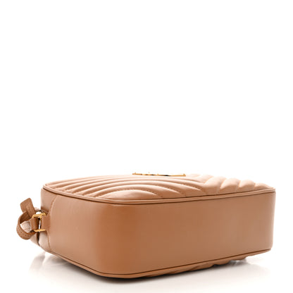 Saint Laurent Calfskin Matelasse Monogram Lou Camera Bag Cinnamon 4 of 11