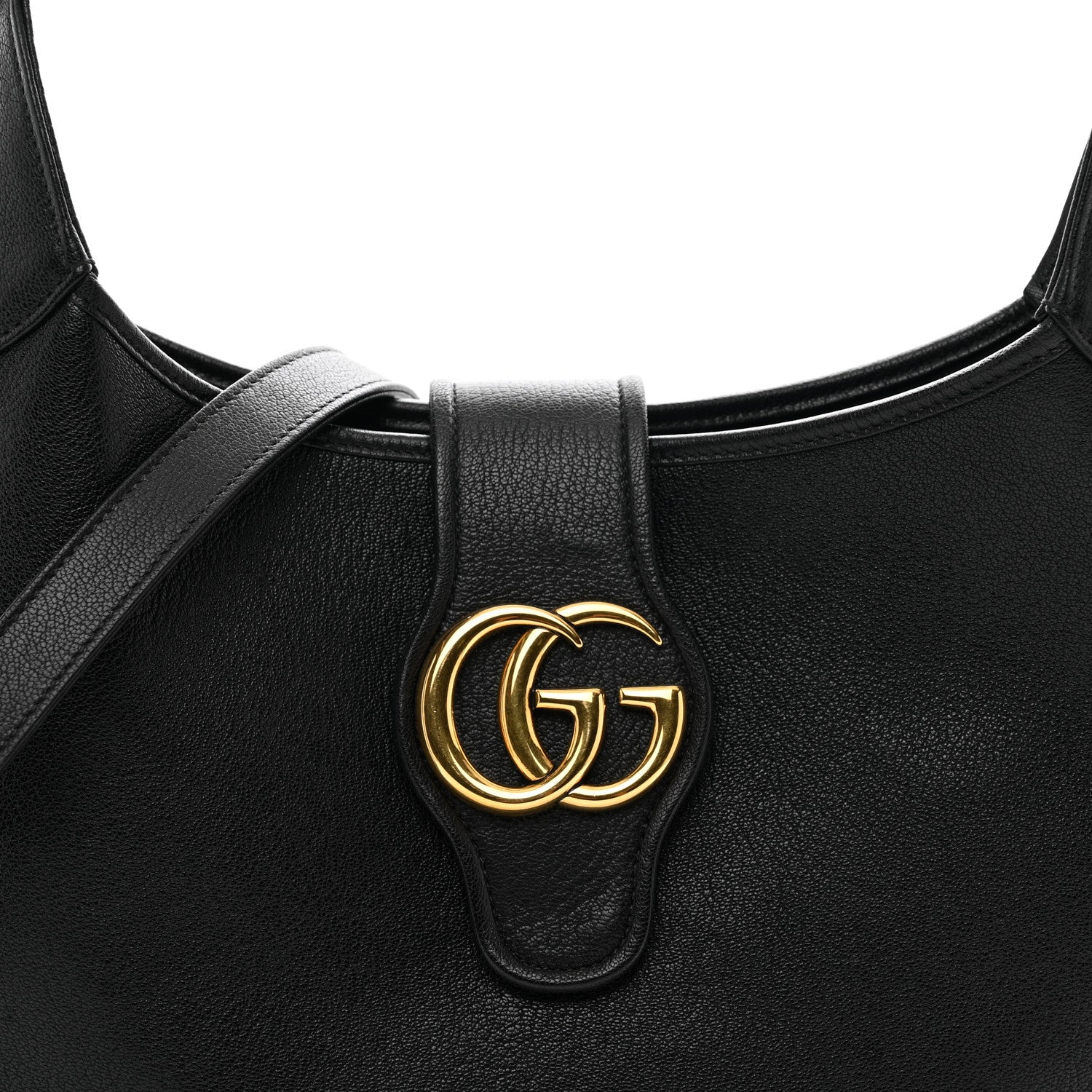 Gucci Goatskin Medium Aphrodite Shoulder Bag Black 5 of 9