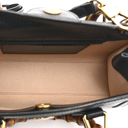 Gucci Textured Dollar Calfskin Web Small Diana Shoulder Bag  Black 5 of 11