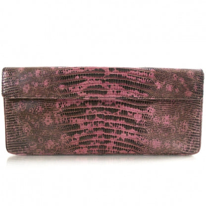 Prada Lizard Clutch Fuchsia 1 of 5