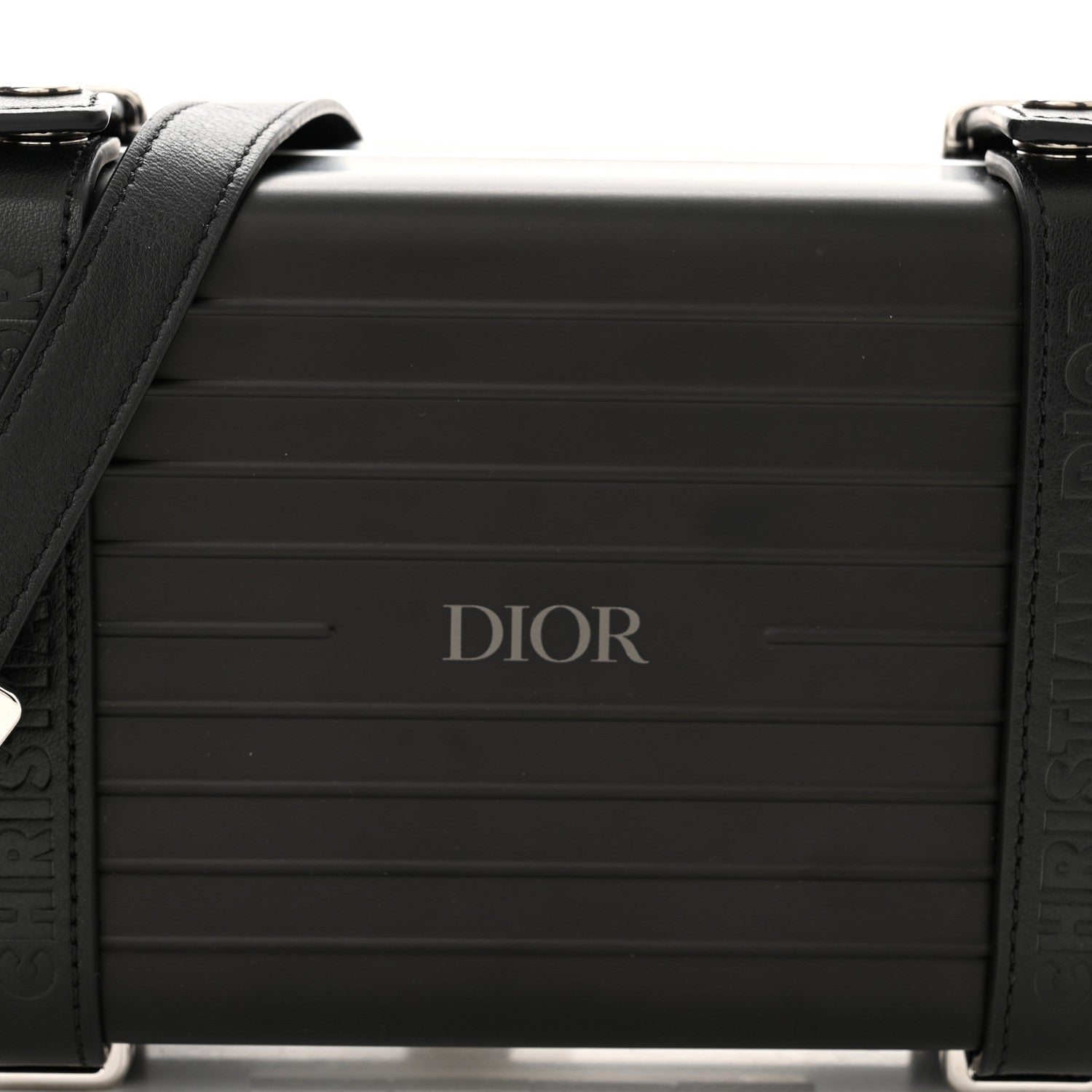 Christian Dior X RIMOWA Aluminum Personal Clutch On Strap Black 8 of 10