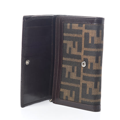 Fendi Zucca Compact Wallet Tobacco 4 of 5