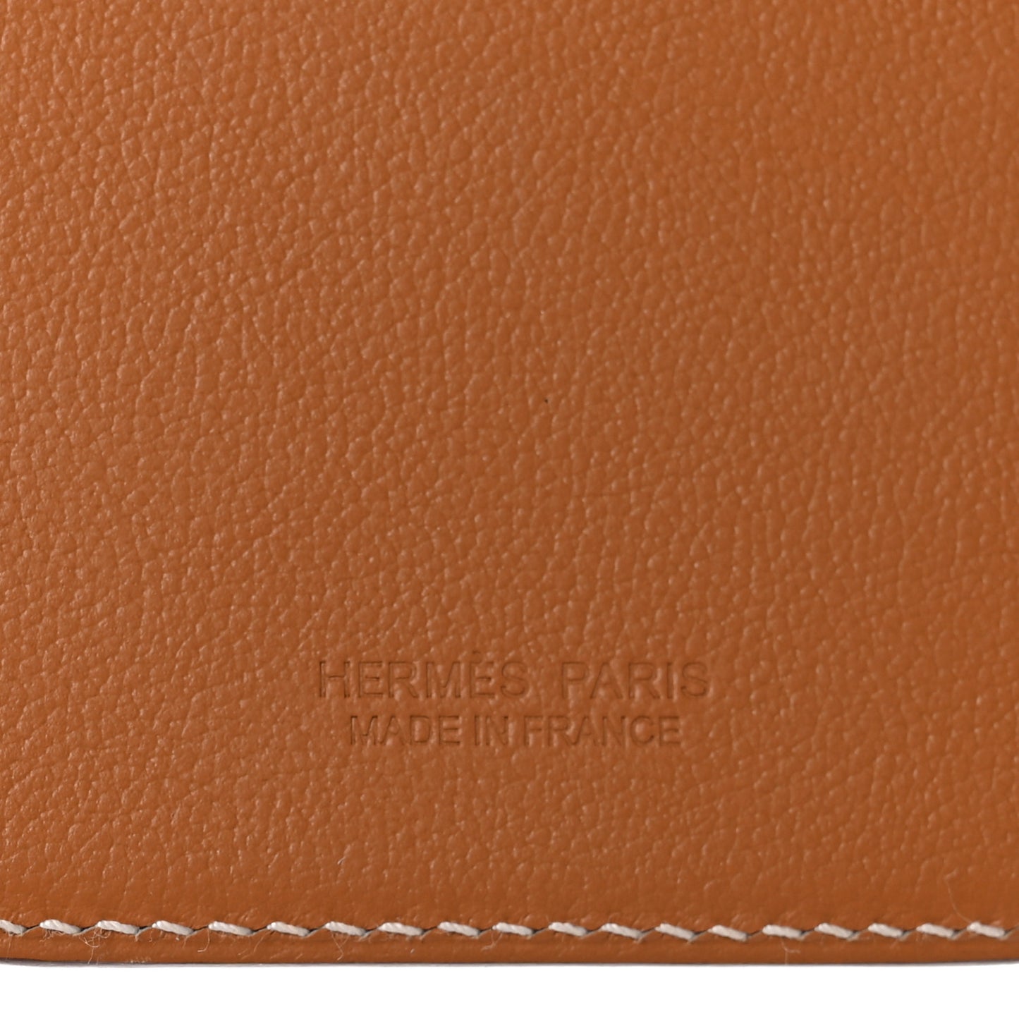 Swift Stitched Faubourg MagSafe Card Holder Gold Bleu De France Orange