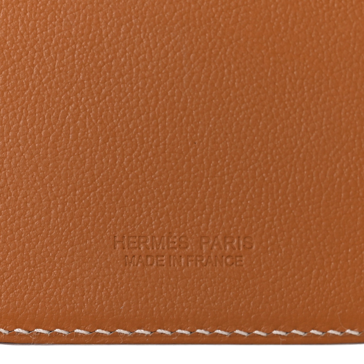 Hermes Swift Stitched Faubourg MagSafe Card Holder Gold Bleu De France Orange 5 of 7