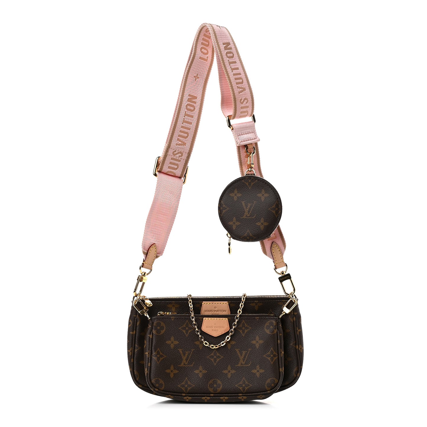 Monogram Multi Pochette Accessories Rose Clair