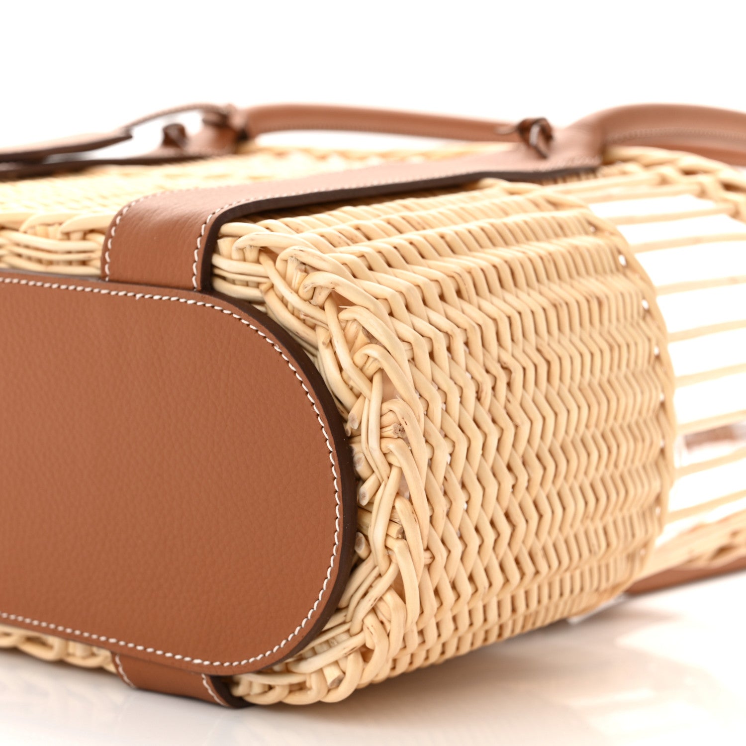 Hermes Barenia Wicker Park Bottle Basket 10 of 10