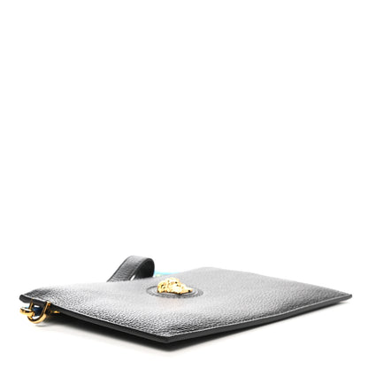 Versace Grained Calfskin La Medusa Pouch Black 3 of 7