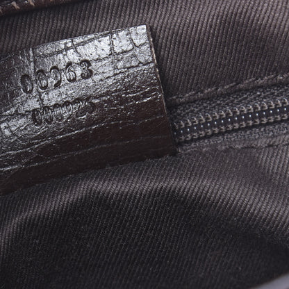 Gucci Monogram Web Jackie O Hobo Dark Brown 7 of 15