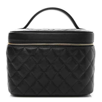 Chanel Caviar Quilted Large Vanity Pouch Black 1 of 10