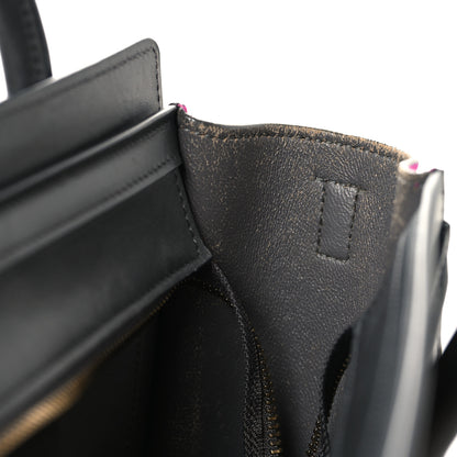 Celine Baby Grained Calfskin Nubuck Nano Tri-Color Luggage Fuchsia 13 of 14