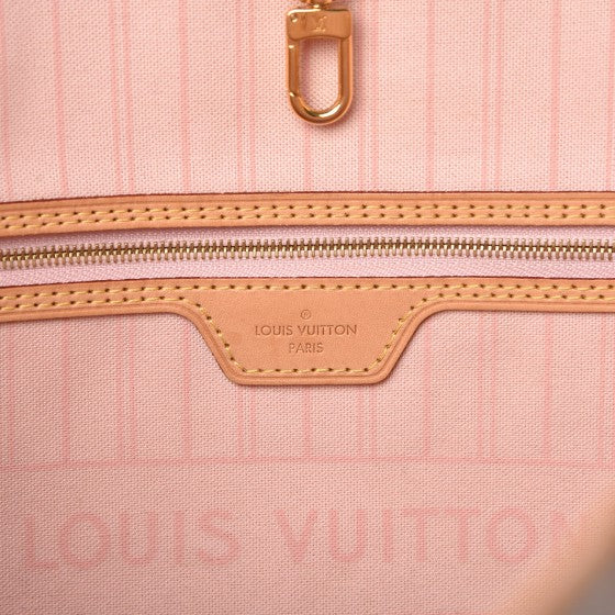 Damier Azur Neo Neverfull MM Rose Ballerine