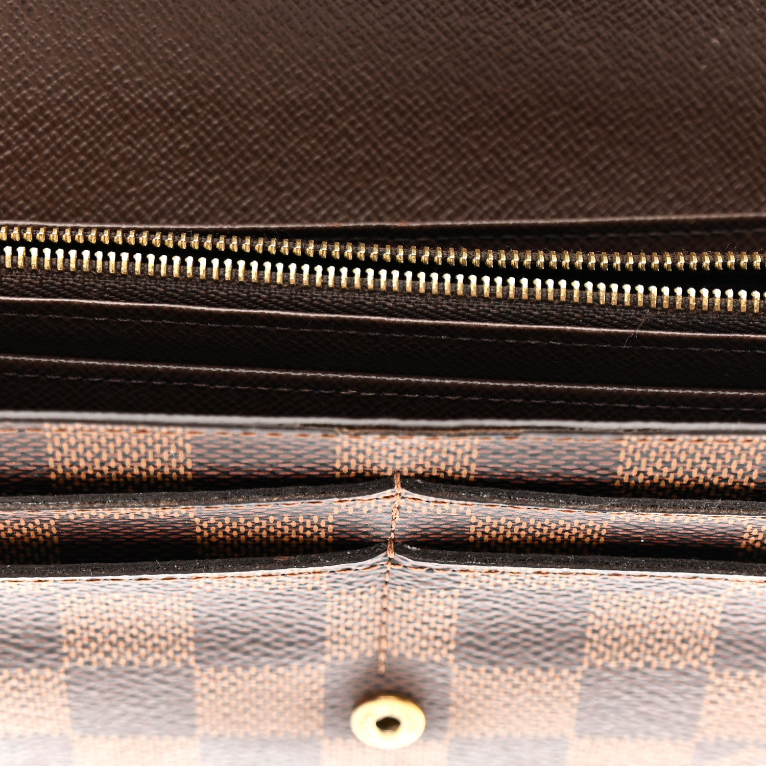 Louis Vuitton Damier Ebene Sarah Wallet NM 7 of 16